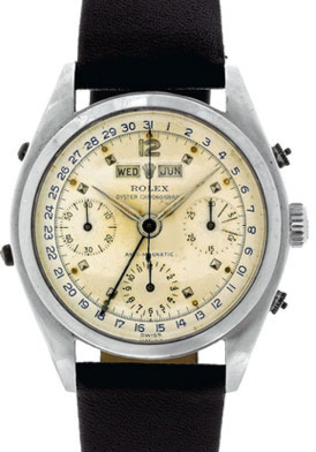 Vintage Rolex Oyster Chronograph 6036 Steel with Silver Dial